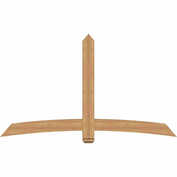 Ekena Millwork Bellingham Timber Gable Bracket, Western Red Cedar, 84"W x 49"H x 3 1/2"D x 5 1/2"F, 14/12 Pitch GBW084X49X0406BEL00SWR - main
